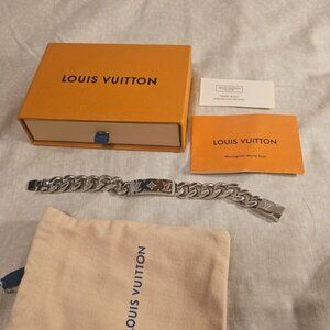 Pink and Gold Modern Chain Bracelet